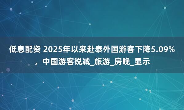 低息配资 2025年以来赴泰外国游客下降5.09%，中国游客锐减_旅游_房晚_显示